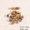 Contas Quadradas de Pedra Natural, Contas Espaçadoras Quadradas, Contas Soltas de Pedra Natural, Miçangas para DIY, Joias Feitas à Mão, Novos Materiais de Acessórios Estilo Chinês