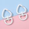 Cor grande amor fivela universal fivela de mola fivela de pêssego DIY Handmade Keychain Acessórios Material Bolsa Fivela de suspensão