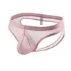 Comercio exterior tanga de malla para hombre europea y americana sexy bolsa convexa en U cadera cómoda transpirable bikini doble tanga generación cabello