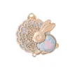 Broche Acessórios Pingente Coelho de Jade Palácio da Lua Brocado Canção do Meio Outono DIY Novo Estilo Chinês Hanfu Qipao Presente de Feriado Pequeno Ornamento