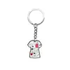 Nuevo Colgante Llavero Médico para Mascotas Goma Suave de PVC Hebilla Decorativa DIY Adorno de Llavero Veterinario Regalo de Amazon