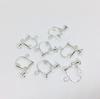 Pendientes de Clip con Tornillo sin Perforar con Perlas Onduladas, Materiales para Pendientes DIY en Forma de U Ajustables, Productos Semi-Terminados, Accesorios de Clip para Oreja