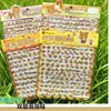 Pegatinas de Dibujos Animados de Doble Capa Tridimensionales para Decoración de Agenda, Pegatinas Lindas de Algodón Burbuja de Dibujos Animados, Pegatinas Creativas para Niños al por Mayor
