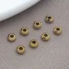 Ábaco de Acero Inoxidable Cuentas de Platillo Volador Cuentas Curvas Cuentas Espaciadoras Chapadas en Oro al Vacío Cuentas de Posicionamiento Pulsera DIY Collar Accesorios de Joyería