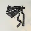 25 Bufandas Triangulares Nuevas con Cordones Estampado de Anacardo Leopardo Cortina de Asiento Accesorios de Pañuelo para la Cabeza Estilo Coreano Chal Retro para Mujer