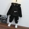 Conjunto de Ropa de Primavera para Niños con Cremallera Doble Set 2026 Nuevo Primavera y Otoño Ropa Infantil de Comercio Exterior Estilo Coreano de Moda Conjunto Deportivo de Dos Piezas para Niños