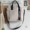 Bolsa de nylon impermeável de grande capacidade, bolsa transversal de lona, bolsa de ombro simples e portátil para almoço, mochila escolar para estudantes