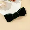 Pasador de Pelo con Lazo de Terciopelo Simple Estilo Japonés para Mujer Elegante Dulce Pasador de Pelo Vintage Lindo para Niña Pasador Lateral Versátil Accesorios para el Cabello