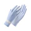 Luvas de protetor solar de seda de gelo verão feminino anti-ultravioleta fino ao ar livre antiderrapante respirável equitação luvas de dedo legal