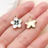 Pingentes de Gota de Óleo de Flor Branca Pura Margarida Flor de Cerejeira Rosa Crisântemo Brincos Pulseira Acessórios de Joia DIY Atacado