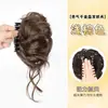 Presilha para Coque com Cabelo Sintético, Ferramenta Elegante para Penteado de Coque, Cabelo Realista, Presilha de Cabelo Alta para Coroa para Mulheres