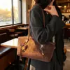 Nova Bolsa Versátil para o Dia a Dia de Outono Estampa de Leopardo Elegante Grande Capacidade Bolsa Tote Versátil Textura da Moda Bolsa de Mão Bolsa de Ombro