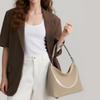 Bolso de mano sencillo de piel de vaca, novedad de 2025, para mujer, de gran capacidad, con textura moderna, de alta calidad, bolso de hombro informal.