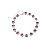 Pulsera de Corazón con Circonita Morada Moda Nicho Minimalista Pulsera Lujo Ligero Temperamento Celebridad de Internet Regalo para Mejor Amiga Joyería para Mujeres