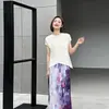 Falda Plisada Estilo Miyake para Mujer, Falda Plisada Elegante de Verano, Nuevo Estilo de Lujo Ligero, Artículo Popular de Moda Este Año