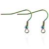 Gancho de Oreja de Acero Inoxidable 316 con Resorte y Cuentas Gancho de Oreja Color-Preservante Galvanizado al Vacío Gancho de Oreja Colorido Accesorios para Joyería DIY