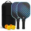 Entrega en stock de palas de pickleball para estudiantes escolares, palas de pickleball de entrenamiento para estudiantes de secundaria, palas de pickleball de fibra de vidrio
