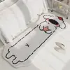 Alfombra de Rayas de Animales de Dibujos Animados, Manta para Mesita de Noche de Dormitorio, Tapete para Mesa de Centro de Sala de Estar de Gatito, Alfombra de Piso Resistente a Manchas y Fácil de Cuidar de Imitación de Cachemira