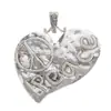 Colgante de Corazón Popular de Amazon Accesorios de Aleación para Manualidades Collar DIY Flor Accesorios de Colgante Femenino Venta Directa de Fábrica