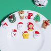 Série de Natal Plana Dos Desenhos Animados Transfronteiriços DIY Jóias Creme Cola Telefone Caso Material Hairpin Patch Resina Acessórios