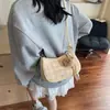 Bolsa Pequena Xadrez Casual de Verão para Mulheres 2025 Nova Moda Bolsinha Quadrada para o Trabalho Textura Simples Bolsa de Ombro Único Transversal