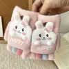Guantes de Invierno para Niños Estudiante Escritura Tapa Superior Sin Dedos Medio Dedo Conejo Lindo Dibujo Animado Cálidos Engrosados Guantes para Niños