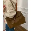 Bolsa de Mão Grande Capacidade Retrô Bolsa Feminina 2025 Nova Maleta Casual Mais Fácil de Combinar Bolsa Tote para Ombro para o Trabalho