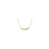 Collar de Berenjena de Plata S925 para Mujer Diseño de Línea Nicho Colgante Estilo Frío Simple Cadena para Clavícula de Plata de Ley Primera Joyería