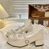 Zapatos de cuero para mujer con tacón grueso estilo francés 2026 primavera/otoño superventas retro versátiles lolita punta redonda Mary Jane de caña baja zapatos de vestir
