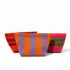 Bolsas Transfronterizas, Bolsas de Punto Rayadas, Bolsas para Guardar Cosméticos, Bolsas Tejidas de Moda y Sencillas, Bolsos de Mano de Hilo Tejido de Mosca