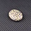 Piedra Natural Cristal 45x 35mm Cristal de Talco Piedra Original Ovalada Gema de Masaje Masaje Compresa Caliente Piedra de Energía