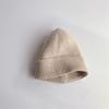 Gorro de lana de punto para bebé de estilo coreano para niños, estilo dopamina, color sólido, moderno y sencillo, combinable con todo.