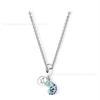 Colar de Prata de Lei S925 Panjia Pingente de Amor com Diamante Estilo Borla Folha Estilo Borboleta DIY Colar Panjia