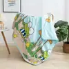 Edredom Infantil de Verão Fresco de Algodão Lavado Jardim de Infância Edredom para Ar Condicionado Soneca de Bebê Solteiro Desenho Animado Fino Verão Lavável à Máquina