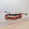 Pulsera nueva de algodón y lino estilo étnico japonés y coreano personalizada tejida a mano retro casual para pareja color al por mayor