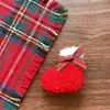 Accesorios para el cabello infantiles de Navidad par de cuernos clip sombrero de Navidad pasador para bebé diadema grande roja y verde para niña holiday año nuevo