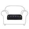 Cross-border Amazon Elastic Sofa Cushion Cover American Style Thicked Sofa Cushion Capa protetora Almofada Única e Dupla Capa Protetora