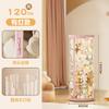 Barril de Armazenamento de Bonecas Brinquedo de Pelúcia Boneca Fantoche Crianças Boneca Grande Zíper Transparente Cesta Barril de Armazenamento Cilindro Artefato