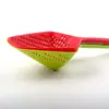 Colador Grande de Cocina PP con Espumadera Integrada y Colador de Hielo de Malla, Espumadera para Alimentos Resistente a Altas Temperaturas