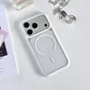 Adequado para iPhone 18 Pro Max, capa de telefone magnética transparente com proteção de airbag, capa protetora anti-queda de quatro cantos Apple 17, 15