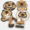 Entrega de Muestras Ultrarrápida, Capibara Favorito de los Niños Más Vendido, Etiqueta de Plástico de un Toque Flash, Sello de Goma, Parche Impermeable