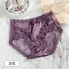 Bragas de Satén y Encaje de Lujo Ligero Francés para Mujer, de Cintura Media, Panel de Malla Transpirable, Estilo Puro Deseo, Exquisito Lazo, Coqueta