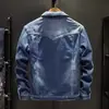 Chaqueta de mezclilla gruesa con forro polar para hombre, nueva de invierno, cálida, de lana de cordero, casual, holgada, talla grande