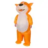 Halloween Animal de Rol Peculiar Actuación Animal al Aire Libre Gato Caminando Escenario de Gato Marioneta de Bruja Disfraz Inflable