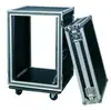 Gabinete de Maleta de Vuelo de Dos Puertas 12U16U, Maleta de Vuelo para Amplificador de Potencia, Gabinete de Audio, Gabinete para Mezcladora, Gabinete a Prueba de Golpes
