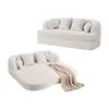 Sofá de Compresión Plegable Personalizado en Forma de Arco, Cama Sofá de Piso sin Marco Completamente de Esponja, Paquete Enrollado al Vacío