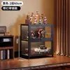 Vitrina para el Hogar para Figuras, Gabinete de Almacenamiento de Piso de Acrílico para Modelos de Juguete Lego con Luces y Cerradura, Vitrina Transparente