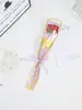 Bolsa de flor multicolor de un solo tallo, bolsa de ballet de un solo tallo de ensueño, bolsa de embalaje de flores con un toque vintage y suave