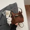 Bolso Casual de Nicho de Moda Estilo Coreano para Mujer 2026 Nueva Moda Bolso Cruzado para Viajar Bolso de Mano Retro Bolso Cubo