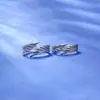 Anillo de alas de ángel para hombres y mujeres, diseño de nicho, único y creativo, anillo de pareja, regalo de San Valentín